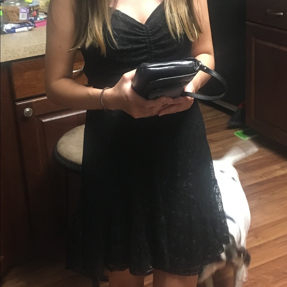 Black lace dress